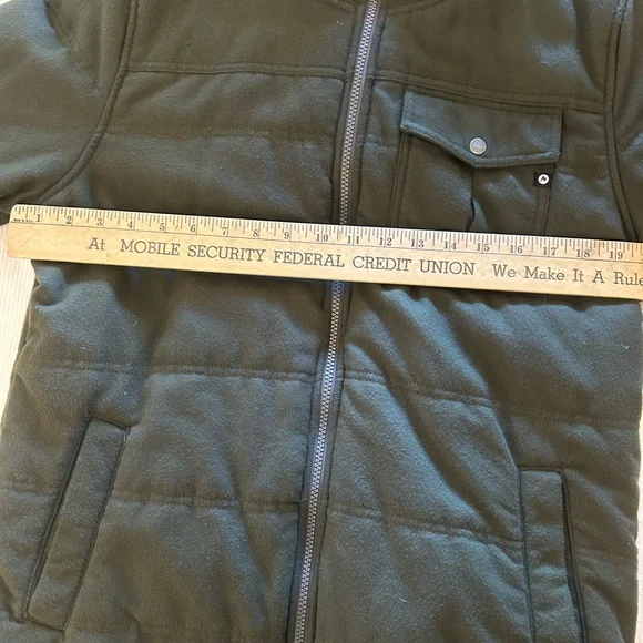 Marmot Banyons Insulated Hoodie Full Zip Army Green Orange Jacket Men's Sz M - Picture 9 of 13